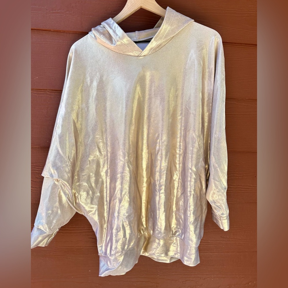 American Apparel Champagne Gold Hooded Top